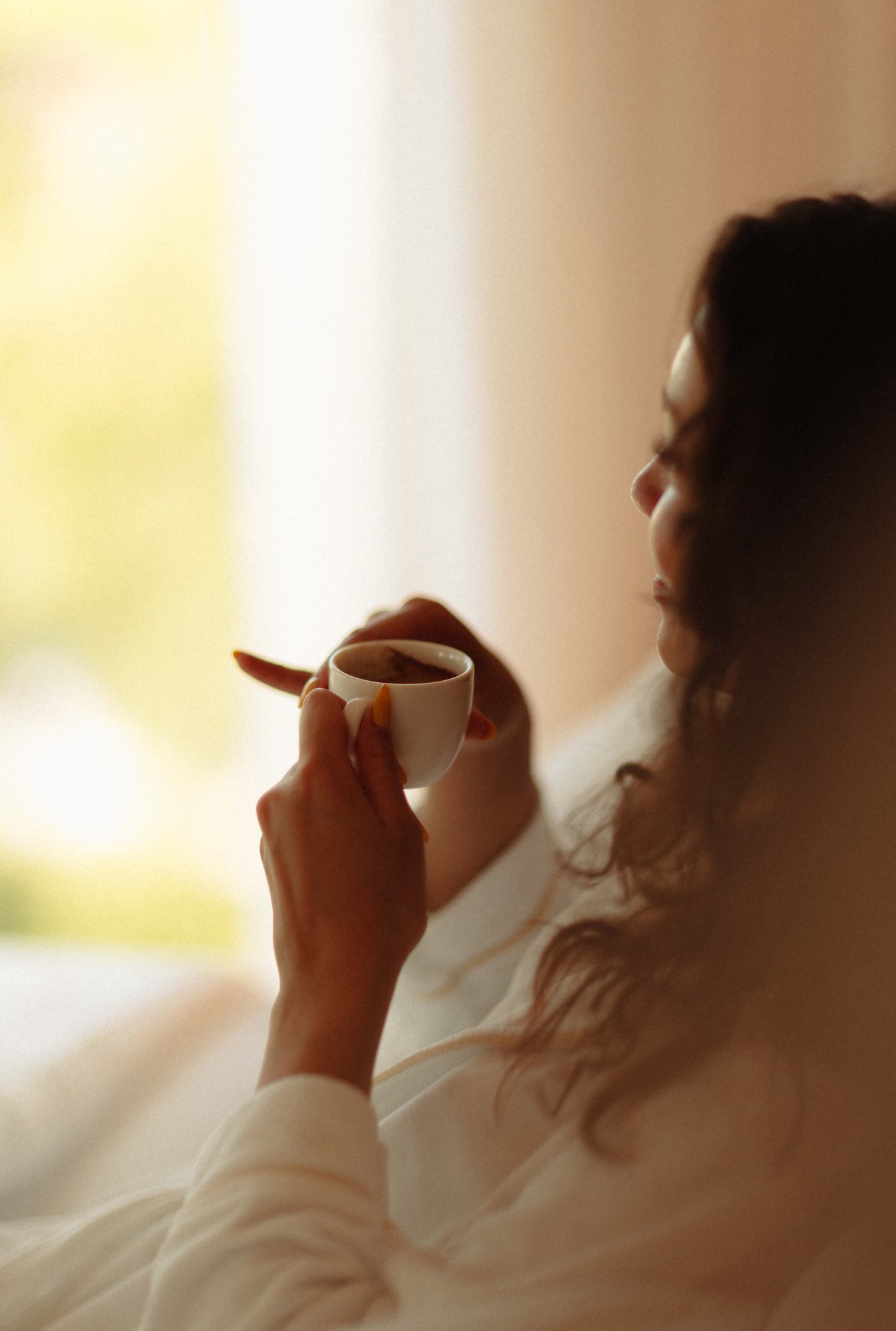 Cup of coffee at the room
