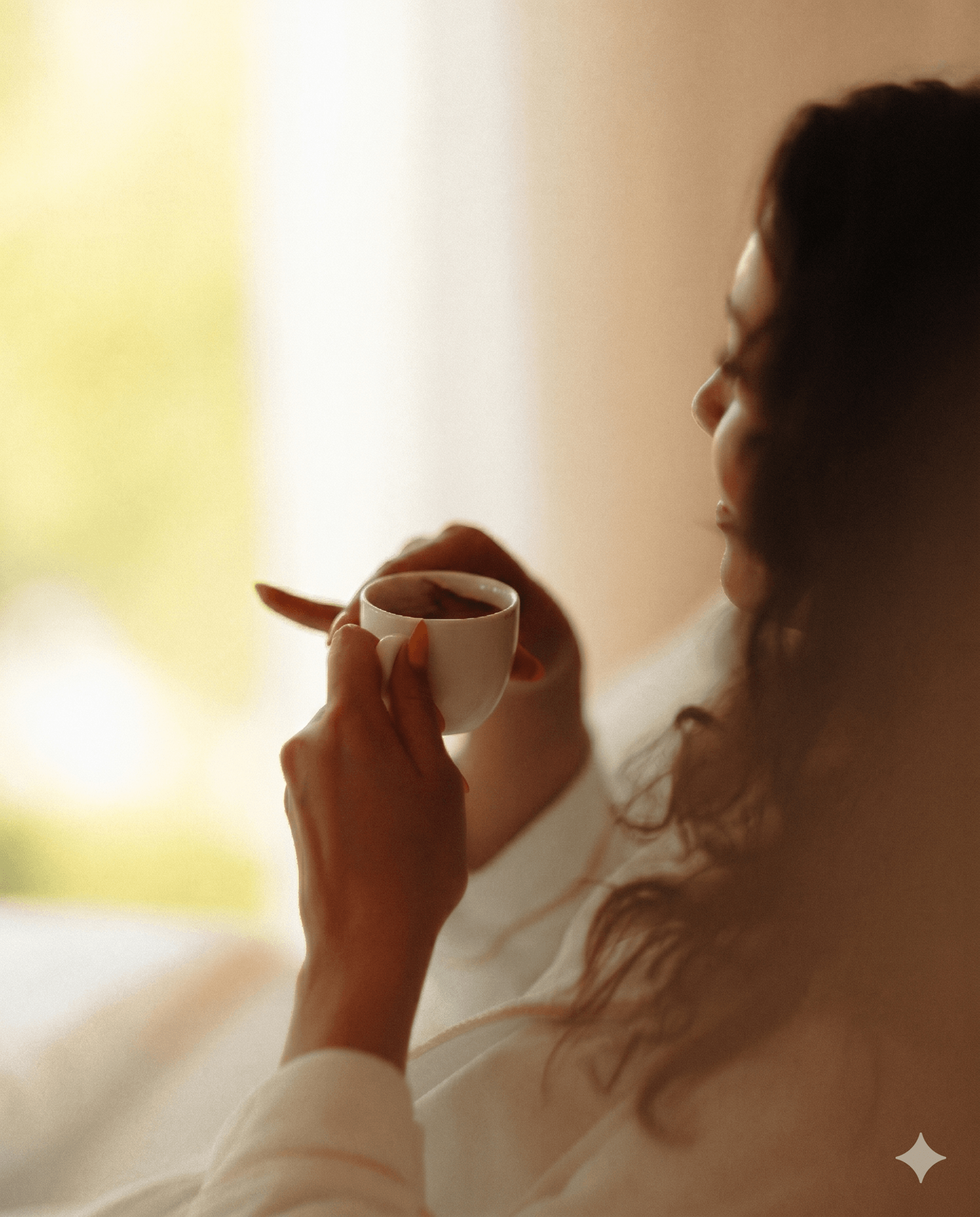 Cup of coffee at the room